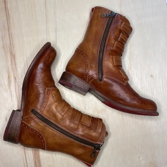 Bed Stu Leather Catty Boot Woman’s 7.5 USA - Picture 8 of 12